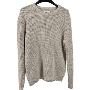 Wellen Seawool Sweater Large Crew Neck Fisherman Knit Grandpa Oatmeal